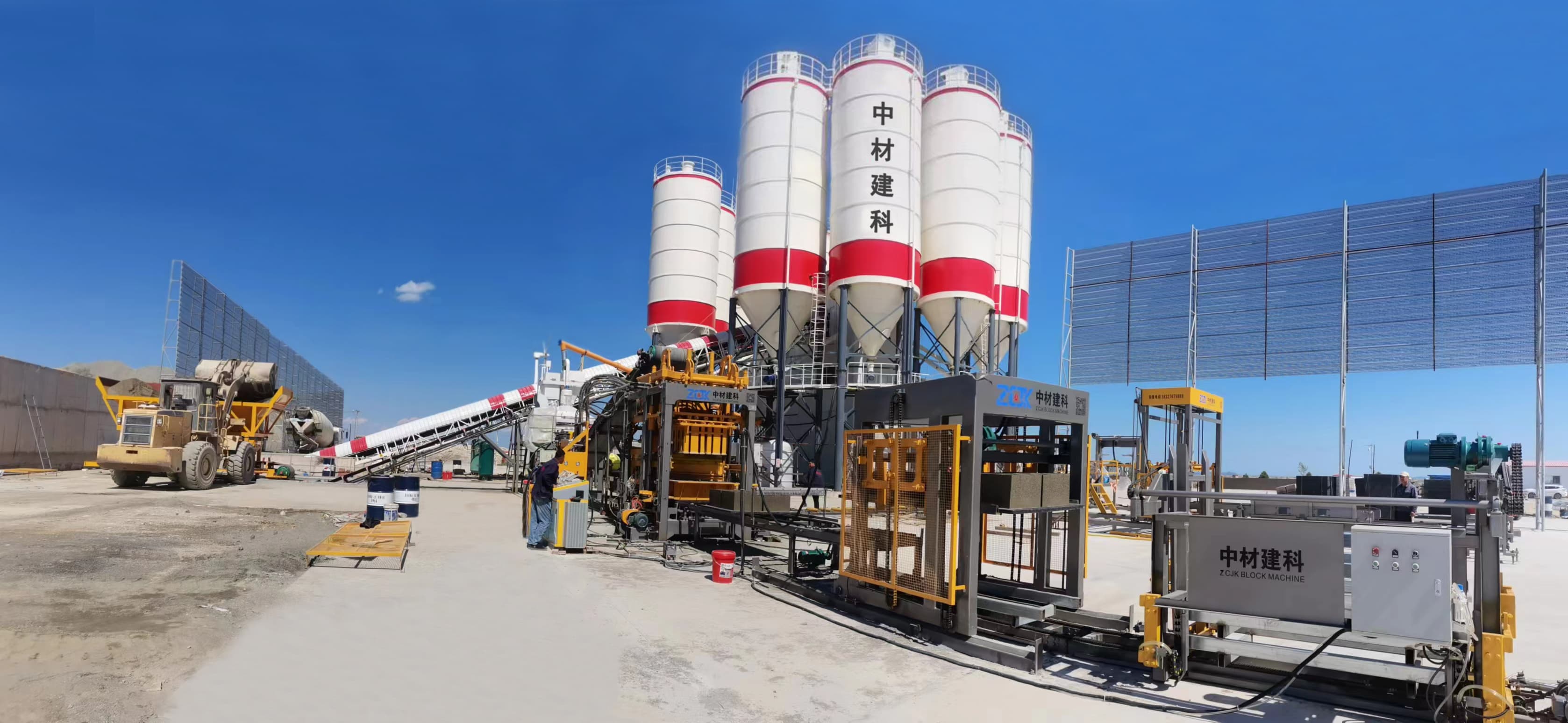 ZC1500 fully automatic closed-loop block production line with finger car installed at client site.