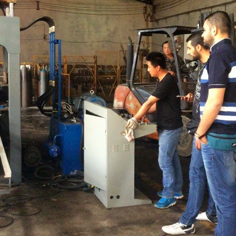 Syria customer training in Beijing factory and delivery goods