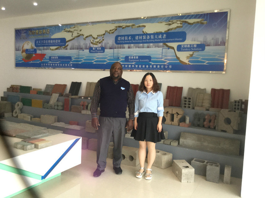 Malawi Congressman visited ZCJK Wuhan factory and bought ZCJK6-15 brick machine