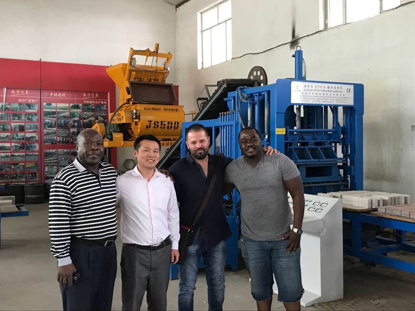 Uganda Ambassador visit ZCJK Block making machine factory