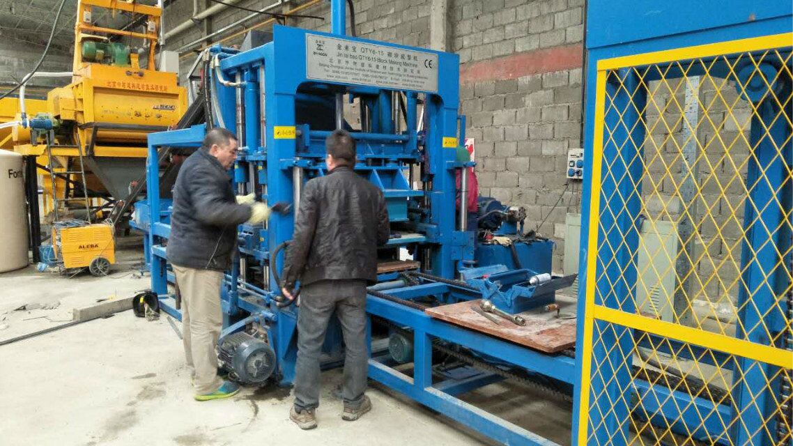 ZCJK block making machine in Argentina