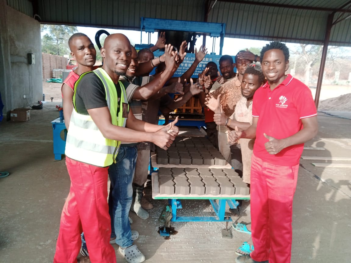 block machine installed in Malawi