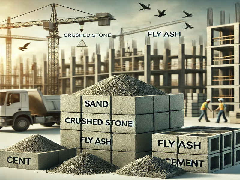 What Materials Are Concrete Bricks Made Of?