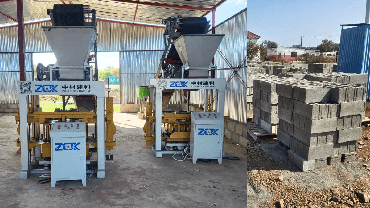 ZCJK QTJ4-40A Semi-automatic Block Machine customer site.png