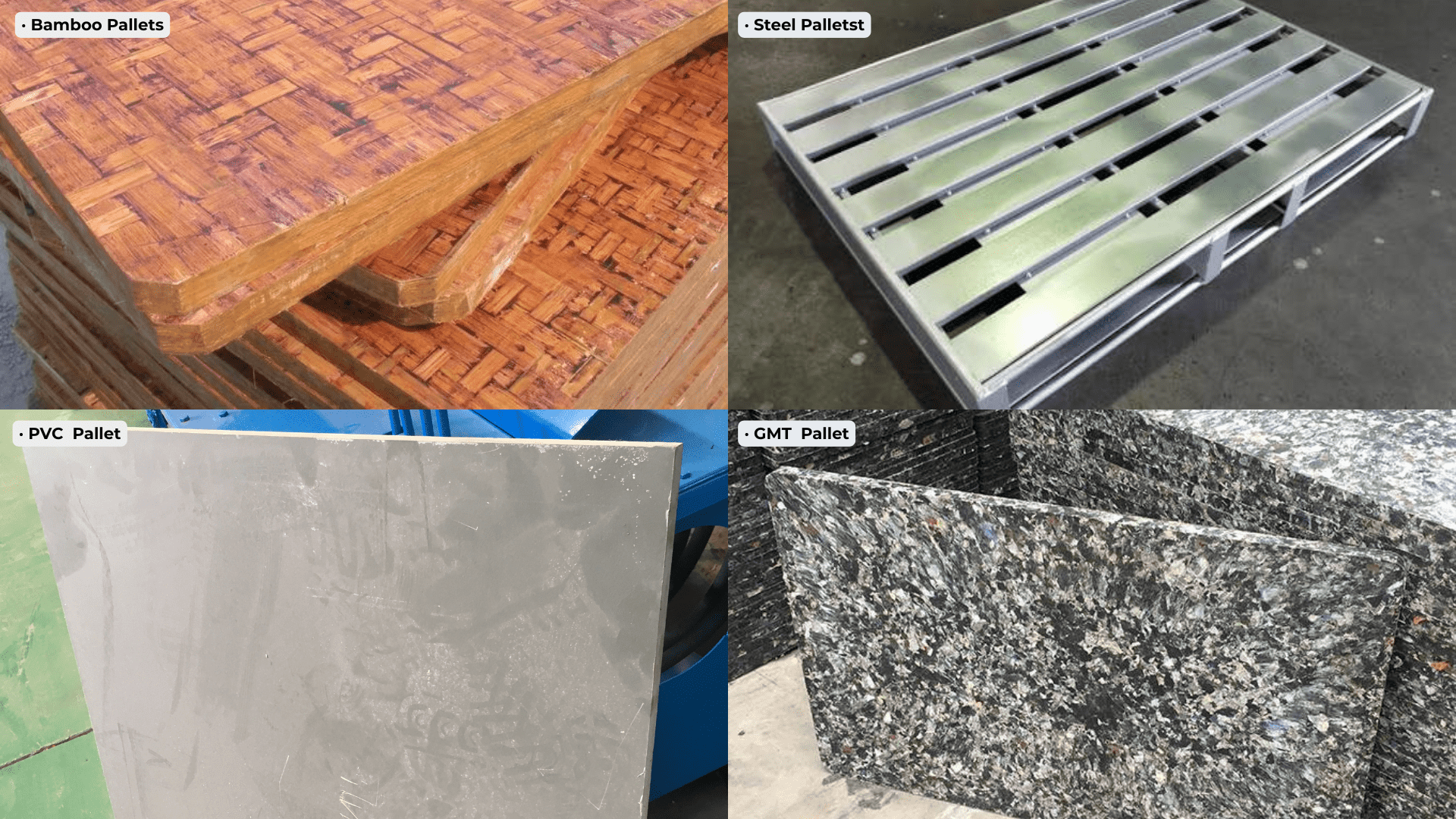 comparison of wood PVC steel and GMT pallets for block machines.png