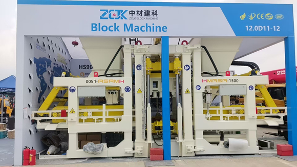 HMASA-1500 block making machine displayed by ZCJK at Canton Fair.jpg