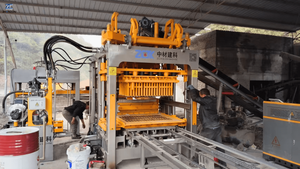 Hydraulic concrete block machine showing key components for preventive maintenance.png