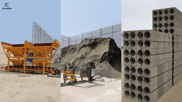 High-density concrete blocks stacked in yard produced by automated batching system.png